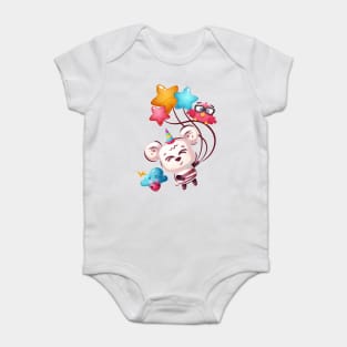 Cute Baby Panda Baby Bodysuit